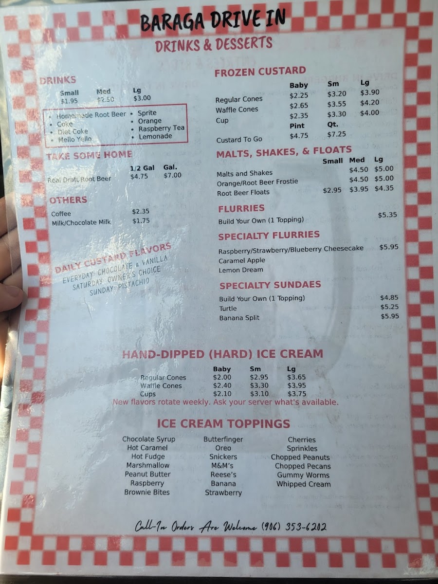 Menu Baraga Drive-In-2