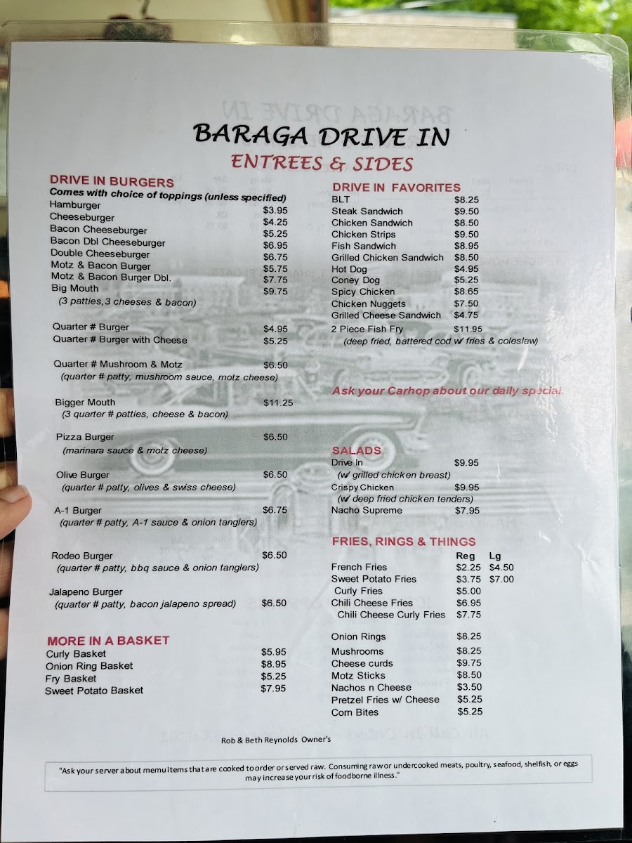 Menu Baraga Drive-In-3