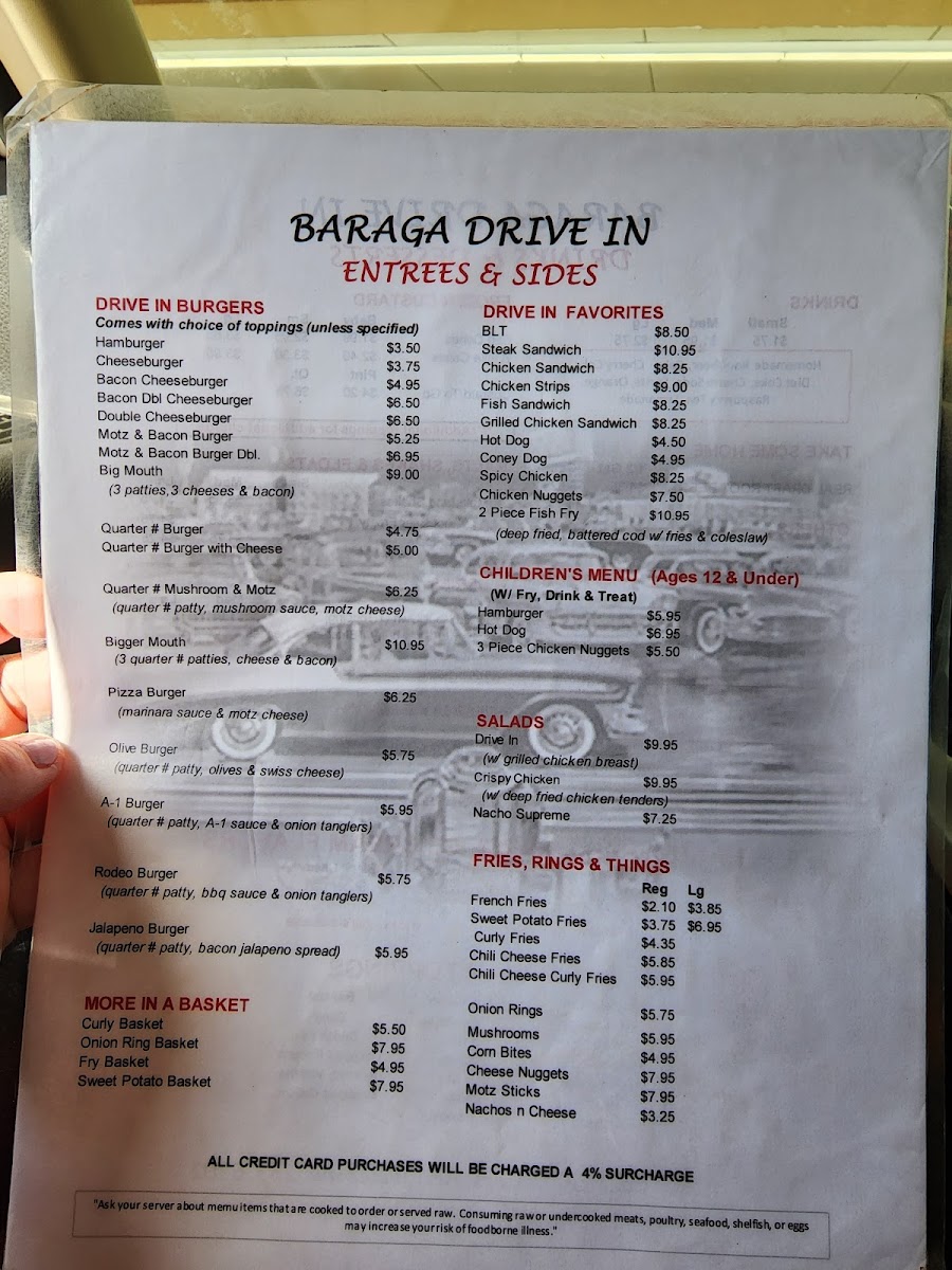 Menu Baraga Drive-In-6